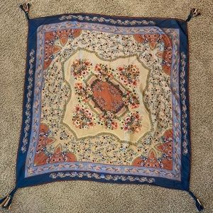 Johnny Was Floral Silk Scarf